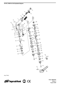 Diagram Diagram and Parts List for IR7816R  Ingersoll Rand Drill